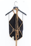 BASERANGE 25 Spring/Summer France Silk Toma Top Strap Vest BAS-TOMA-WS-AU23-HEI Black